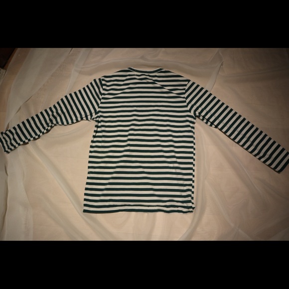 Comme does Garçons medium green striped shirt. Now you too can be like the boys. - Picture 3 of 4